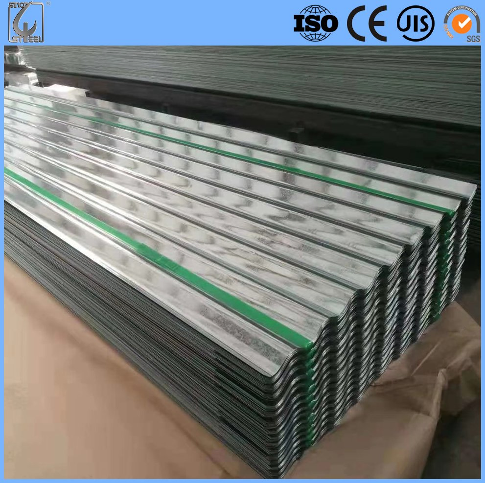0.12*750*2440 mm Roofing Sheet Cheap Galvanized Corrugated Steel Sheet Regular Spangle