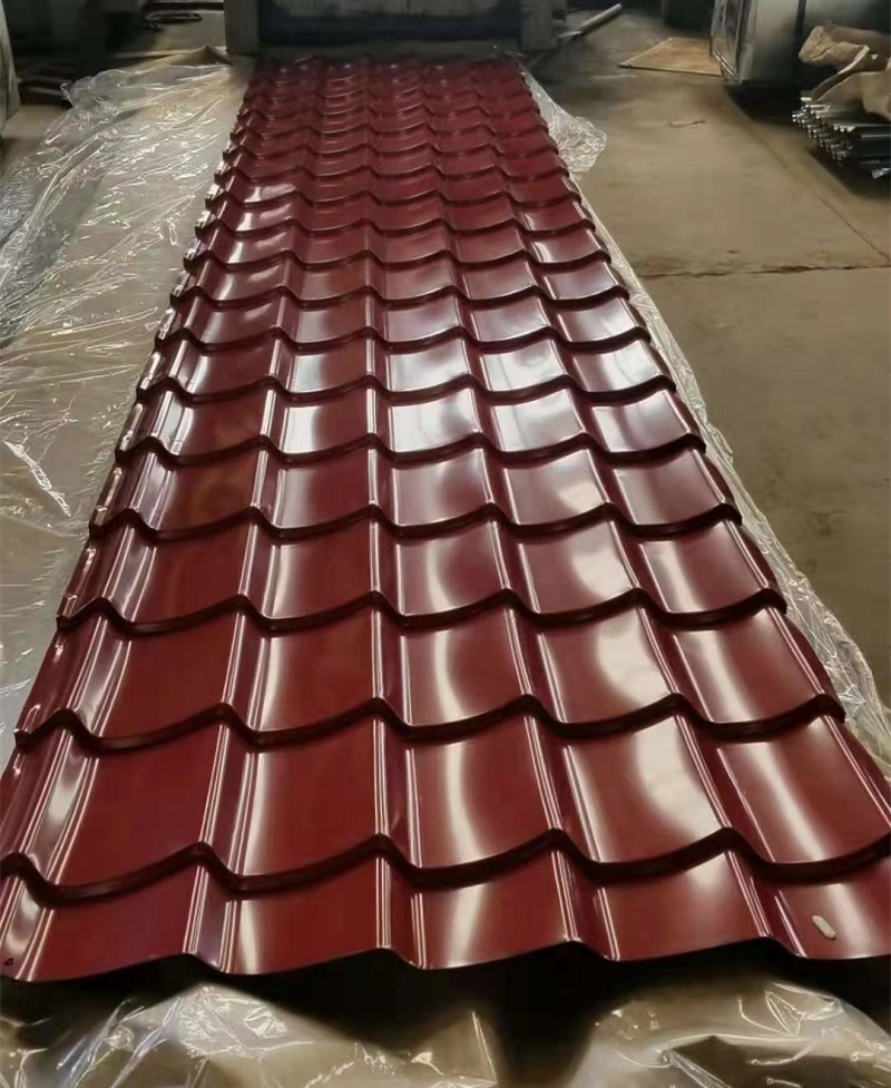 Ral3005 Z30-Z180 Galvanized Galvalume Metal Roof PPGI Colorful Coated Corrugated Steel Sheet/Plate