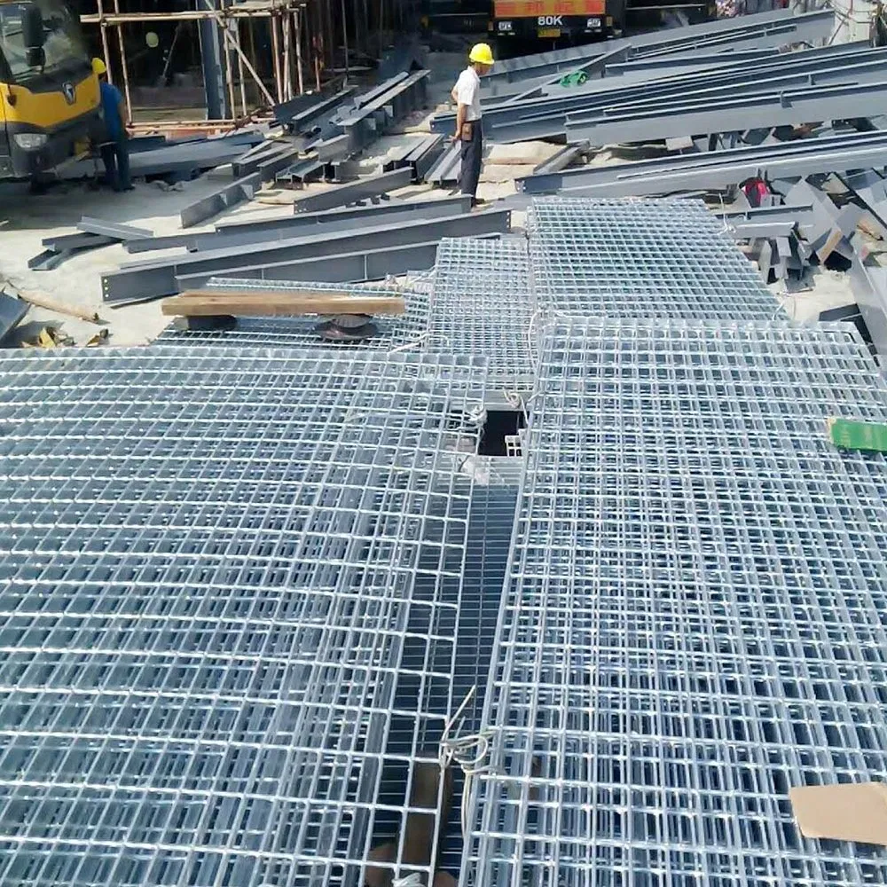 Q235/Q345 Material Square Design Galvanized Steel Drain Grating for Lot Trench