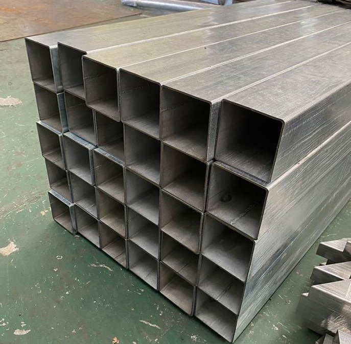 Rhs Hollow Section Rectangular Zinc Coating Gi Iron Tube Carbon Hot Dipped Zn Coated Structural Shs Ms Square Tube Galvanized Steel Pipe