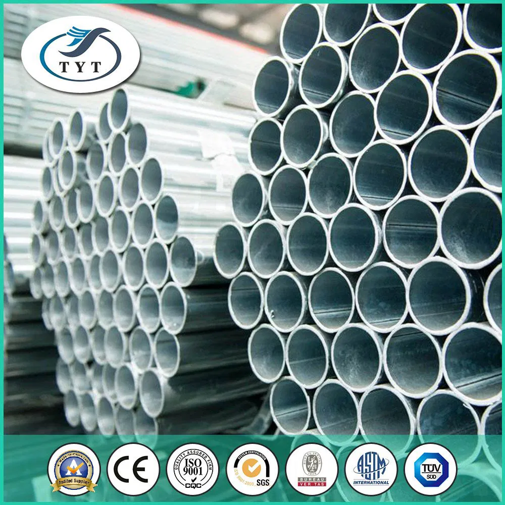ASTM A53/A500 Hot-DIP Galvanized Steel Pipe for Scaffolding/Water Supply