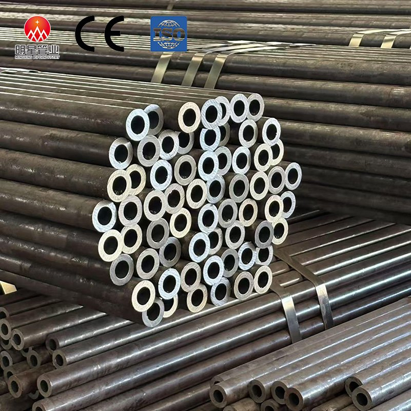 Cold Drawn Precision Seamless Steel Tube Od 6mm-89mm +/-0.05mm Tolerance DIN 2391 / GB/T3639 Annealed Honed Tube for Hydraulic Cylinder Manufacturing