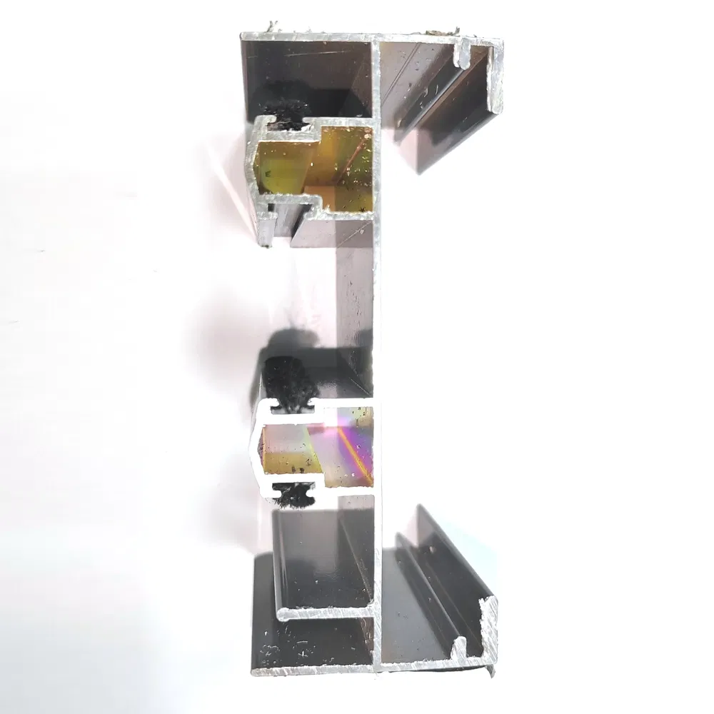 Brushed Finish Curtain Wall Door Framing Aluminum Extrusion Profile for Commercial Entrance