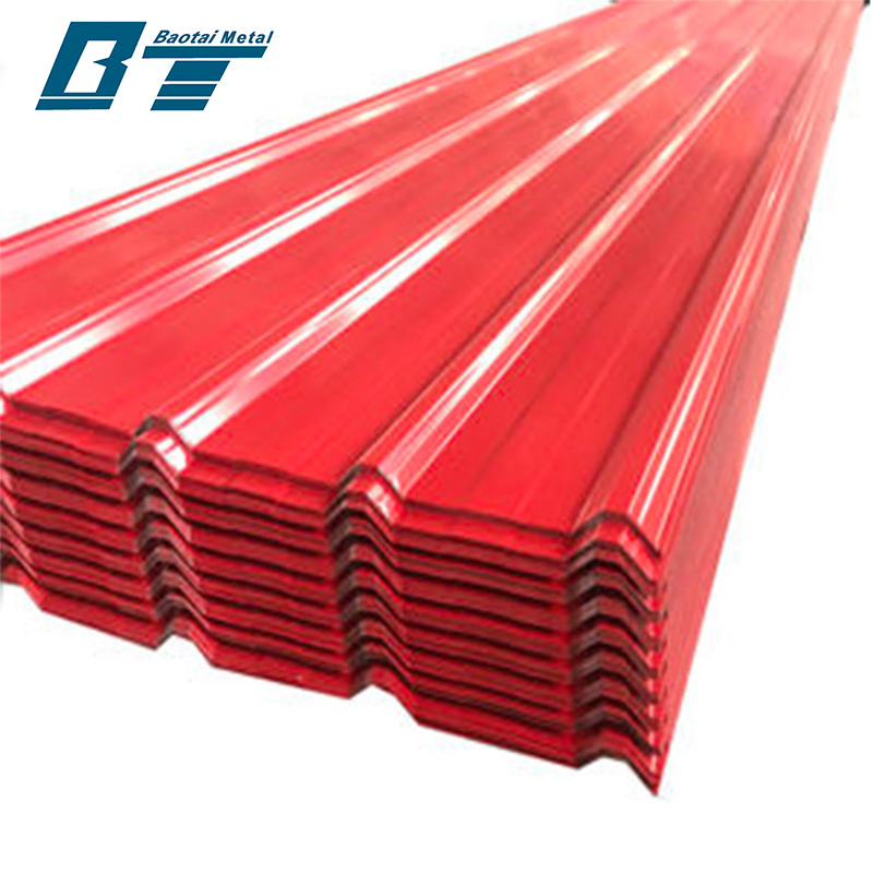 Wholesale Color Coated Galvanized Corrugated Board Inexpensive Corrugated Pre-Coated Galvanized Steel Sheet