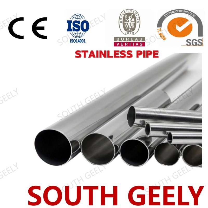 304 316 409 Welded Stainless Steel Pipe Tube Manufacturer with Factory Price Round Od 1 2 3 4 5 6 7 8 Inch with Ba 2b 8K Polished Surface for Exhaust System