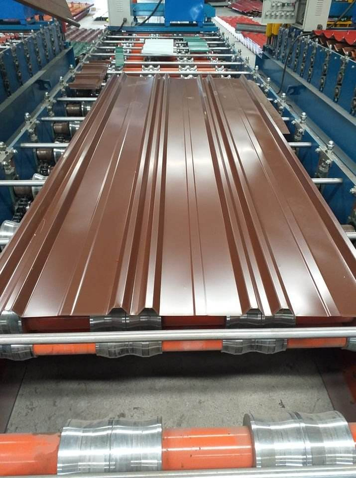Ral6005 Color Pre-Coated Iron Plate Corrugated Galvanized Steel PPGI Roofing Sheet