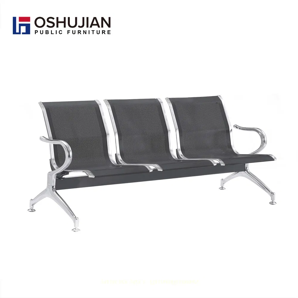 3 Seater Metal Waiting Room Bench Seating Silla Sala Espera Ergonomic Chair for Airport Hospital Public Waiting Chair