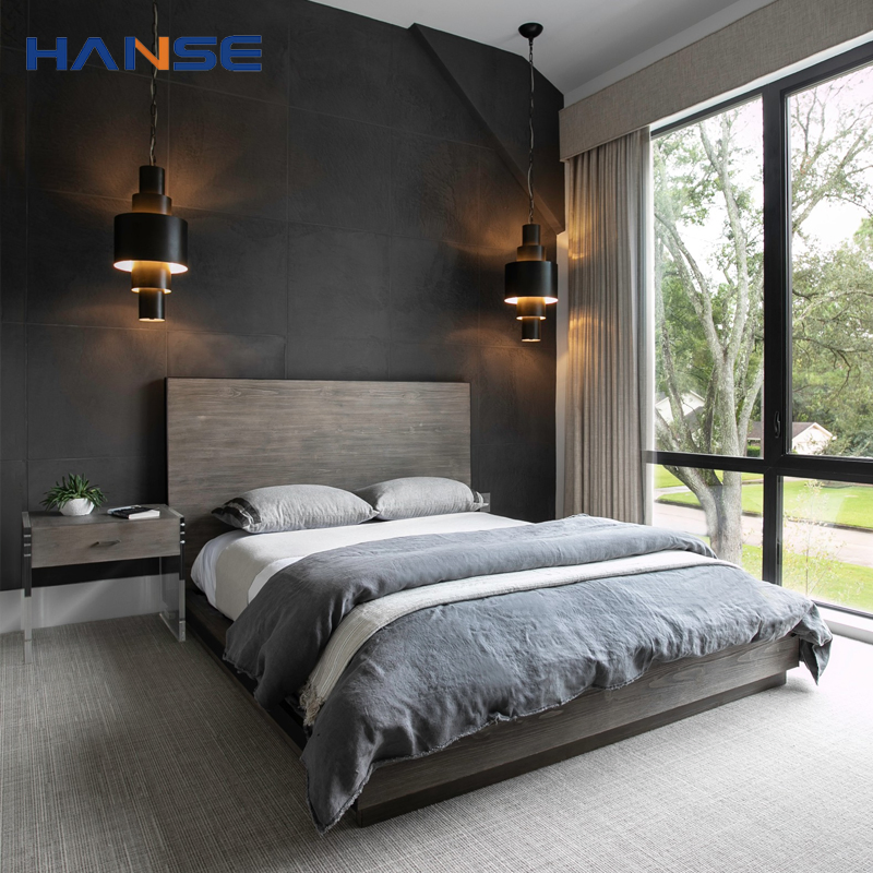 Hanse Customized Hotel Bedroom Set Simple Design Holiday Village Bedroom Furniture Set Contract Furniture