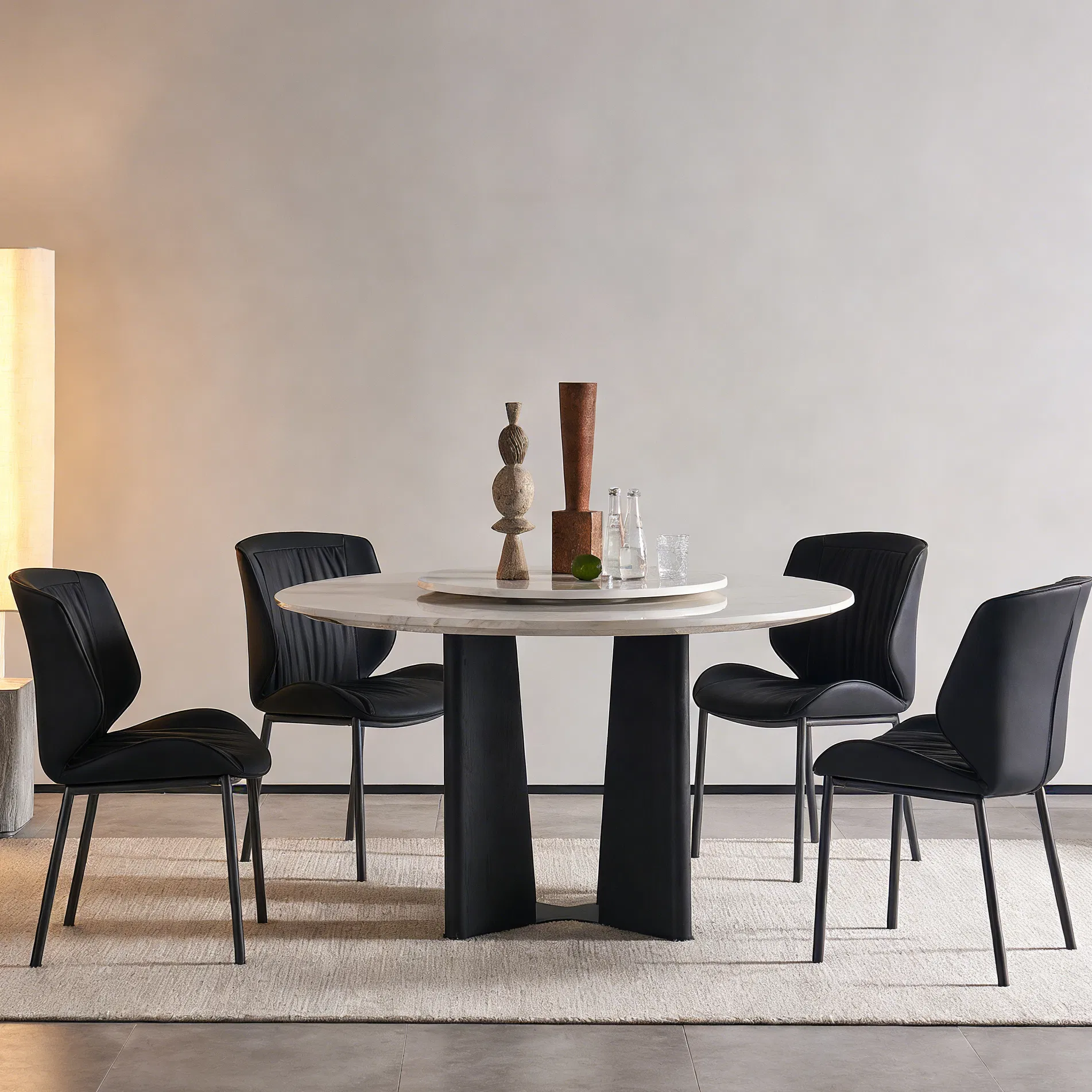 Chic Customizable Dining Table Set for Modern Dining Room Aesthetics