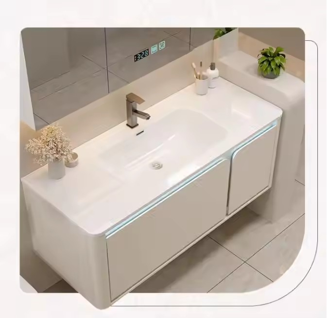 Modern Design Wooden Bathroom Vanities Wall Mounted Bathroom Vanities for Small Room