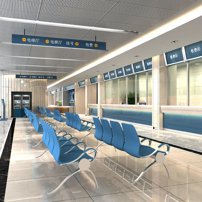 Airport Aluminum Customer Seating Comfortable Public Seating Bench Hospital Clinic Waiting Chair