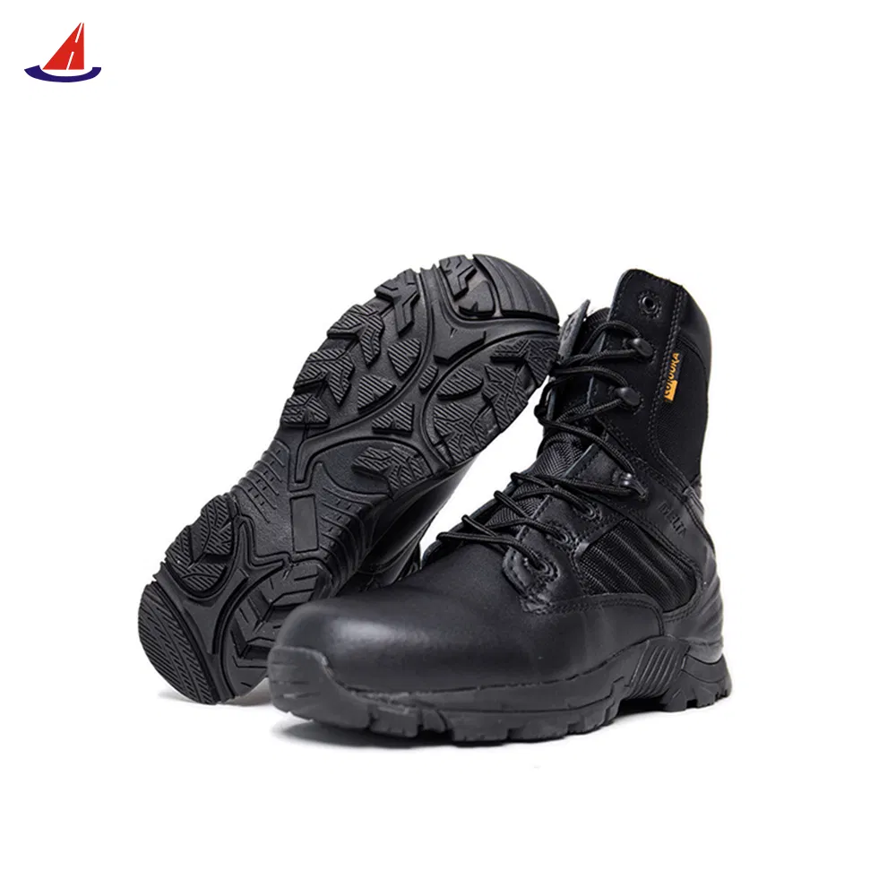 Tactical Boots Combat Boots Outdoor Shoes with PU Injection Molded Sole Work Uniform