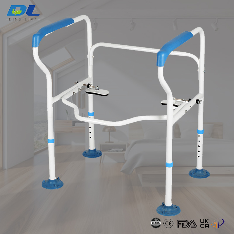 Dinglian Dl-2015 Fall Prevention Heavy Duty Toilet Safety Frame Heavy-Duty Commode Support for Senior Living