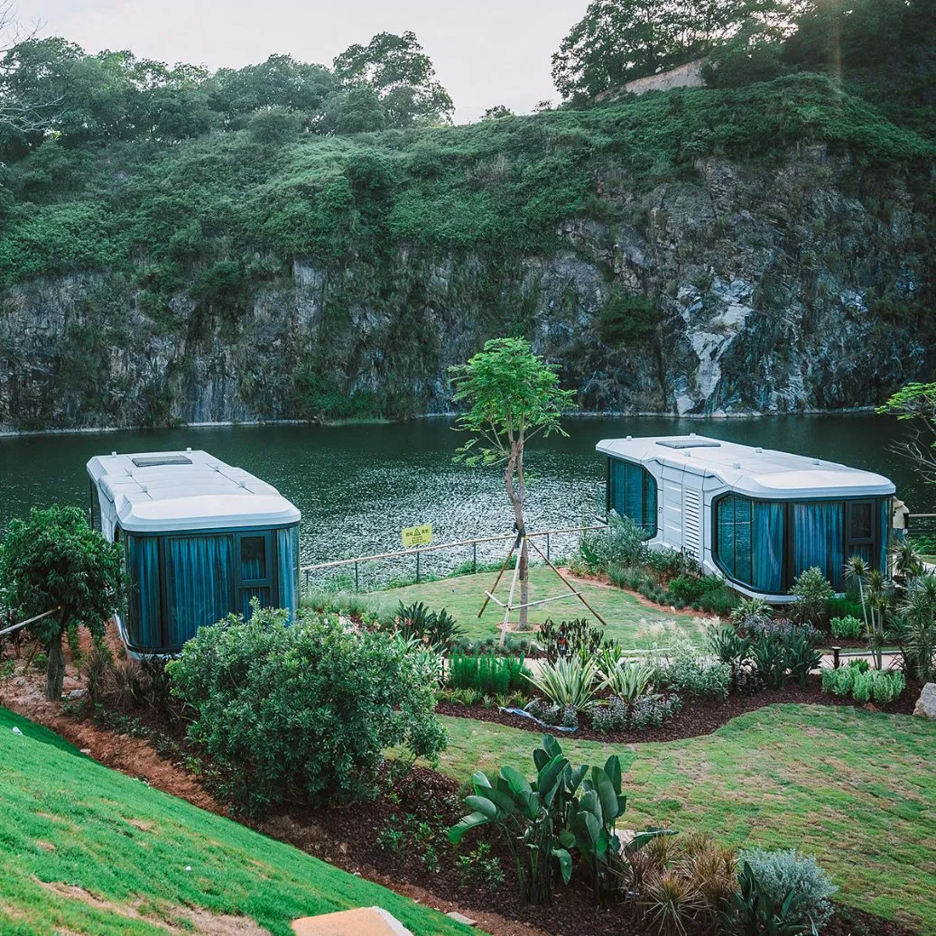 Elderly Friendly Space Capsule with Ergonomic Support Features for Accessible Capsule Hotel or Senior Living Capsule House