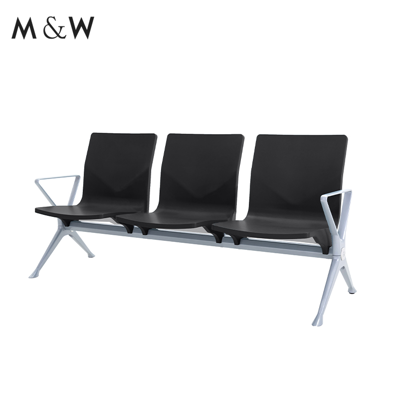 M&W Modern Style PU Airport Waiting Bench Chair Public Seating