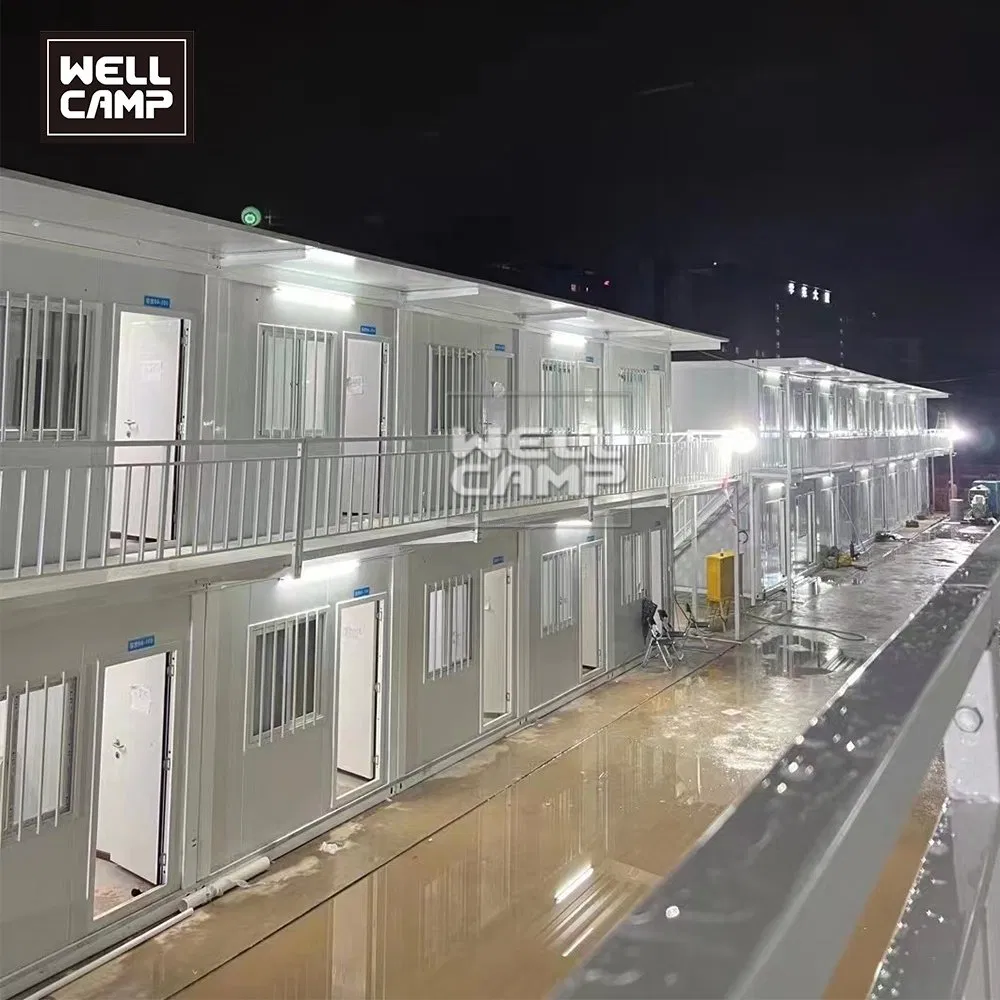 High Quality Dormitories Temporary Offices Glass Wall Weatherproof Material Portable Container Office Building