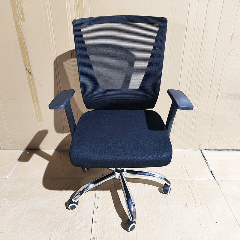 Modern Task-Oriented Office Seating with Ergonomic Design and Customizable Height Adjustment
