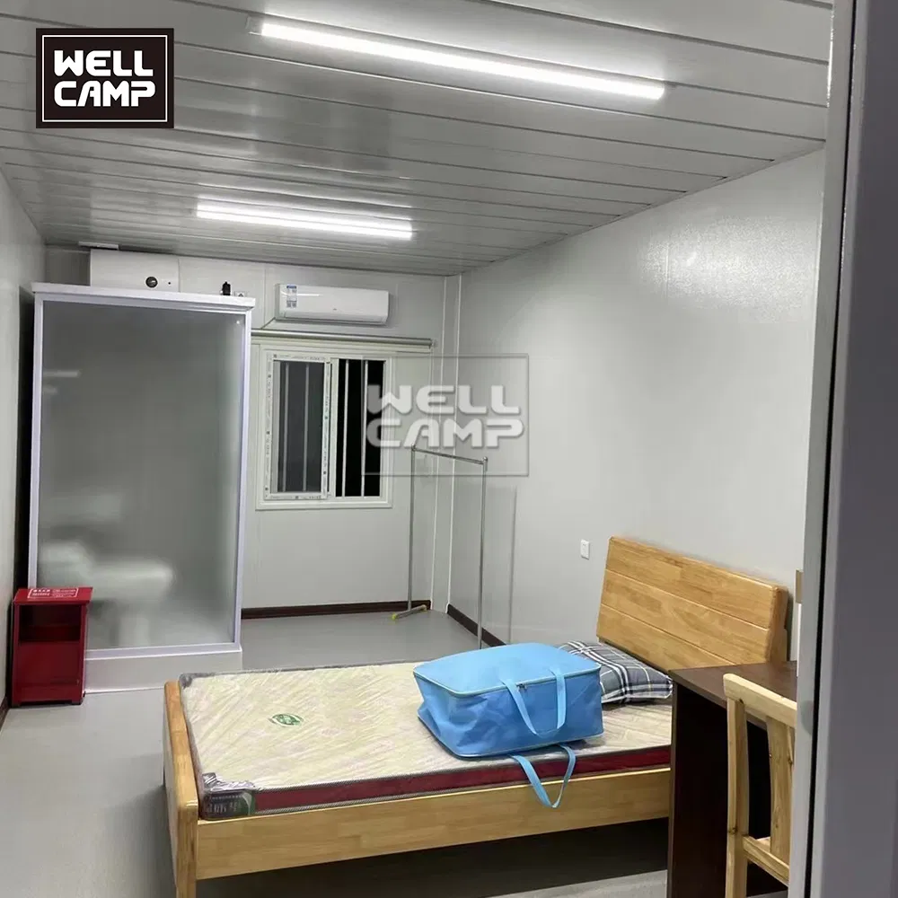 High Quality Dormitories Temporary Offices Glass Wall Weatherproof Material Portable Container Office Building