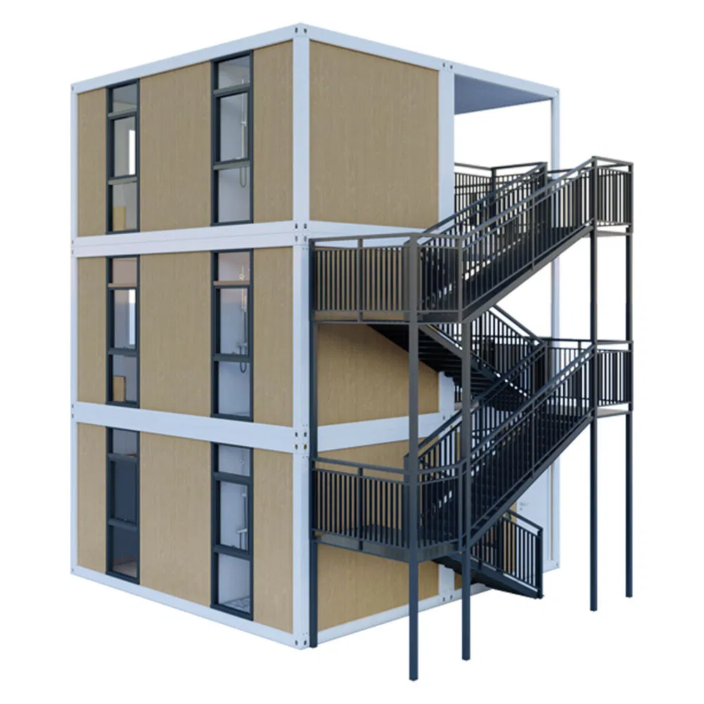 Prefab Triple in Size Solar Power Living Senior Container House for Home