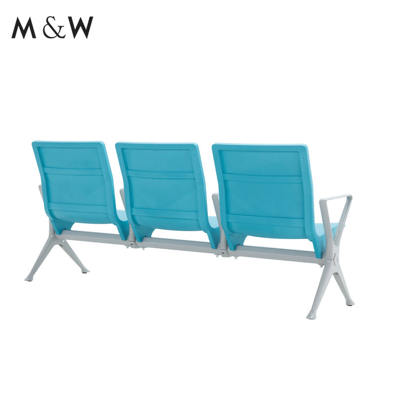 M&W Modern Style PU Airport Waiting Bench Chair Public Seating
