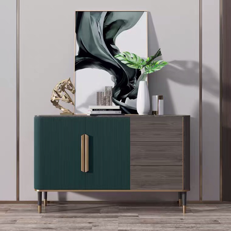 Senior Green Practical Home Furniture Durable Storage Sideboard Living Room Cabinet