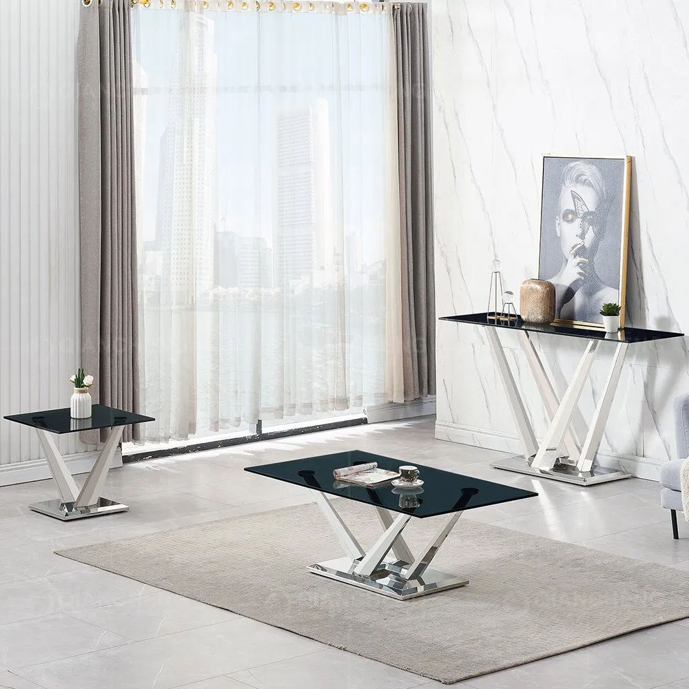 Hotel Dining Room Furniture Modern Stainless Steel White Dining Table Set