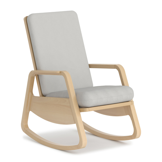 Boori Nordic Livingroom Dining Room Set Relaxing Wooden Rocking Chair