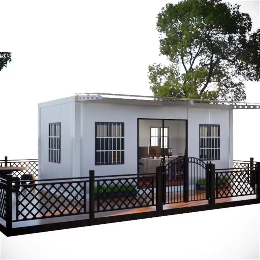 Easy Assemble Prefab Homes Manufacture European Steel Frame Structure Luxury Flat Pack Container House