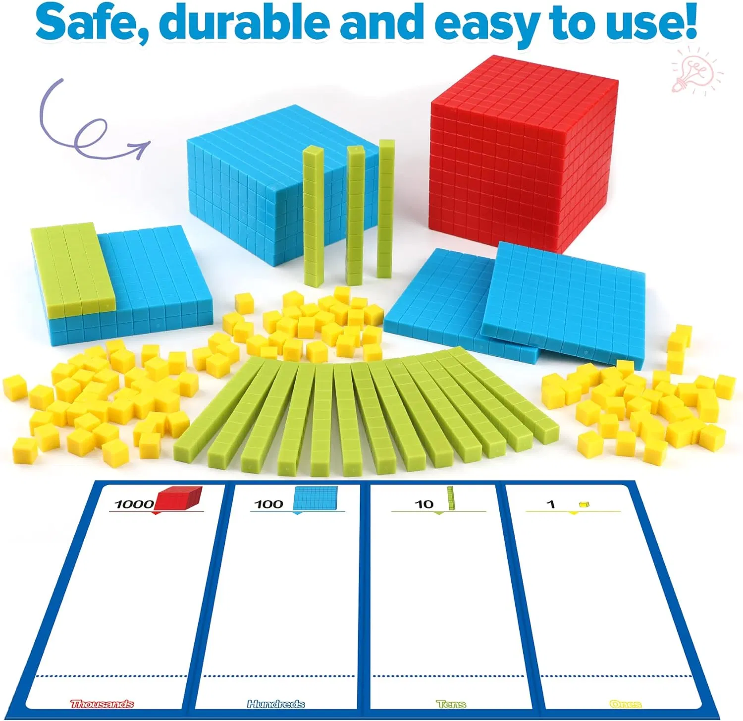 Kindergarten Home School Teaching Toys Kids Toy, Base 10 Blocks Math Toys, Base Ten Block Set Educational Toys China Manufacturer