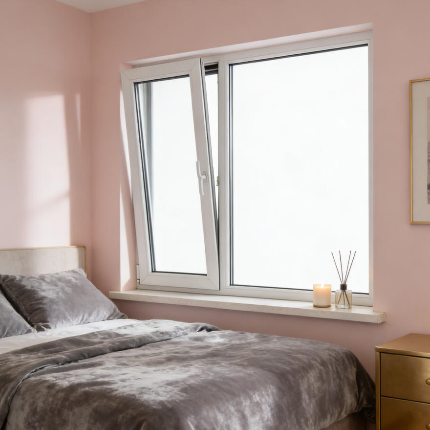 Low-Maintenance 60mm UPVC Casement Window for Senior Living Communities