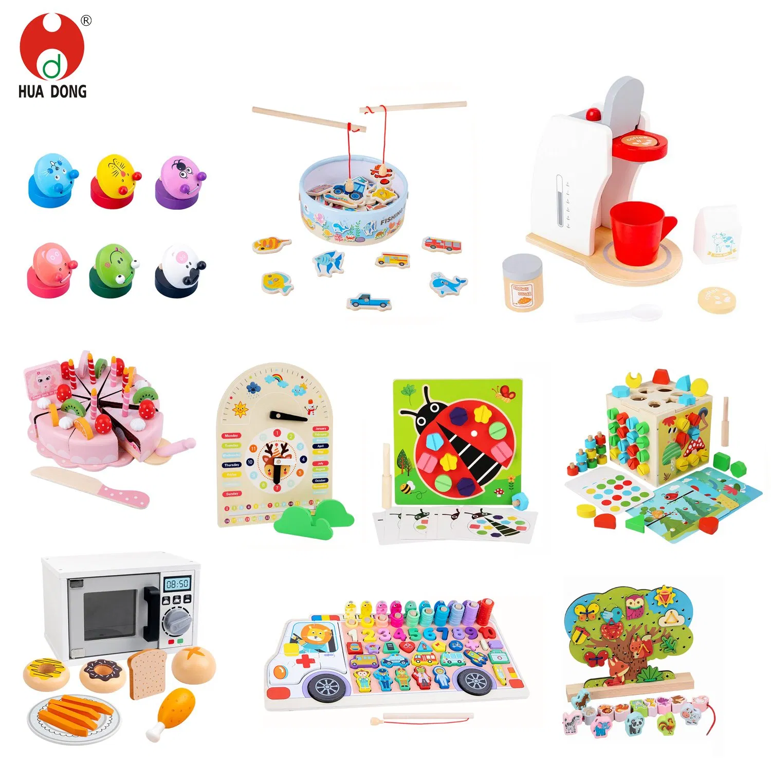High Quality Wholesale Wooden Toys Children's Simulation Toys Eco-Friendly Role-Playing Educational Toys Wooden Musical Instrument Toys Durable Wooden Toys