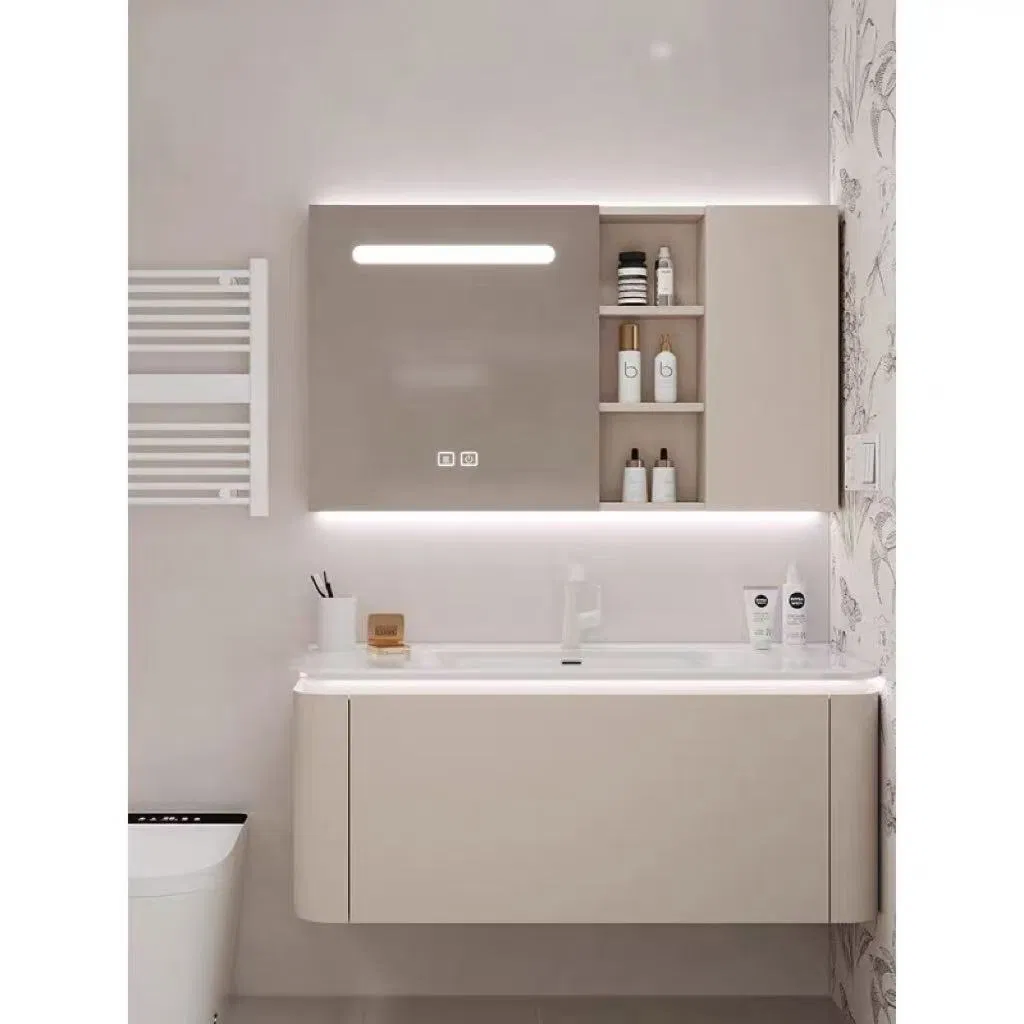 Bathroom PVC Vanity with a Large Drawer and Integrated Top