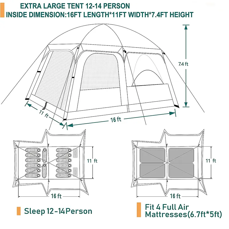 Family Camping Tent View 3