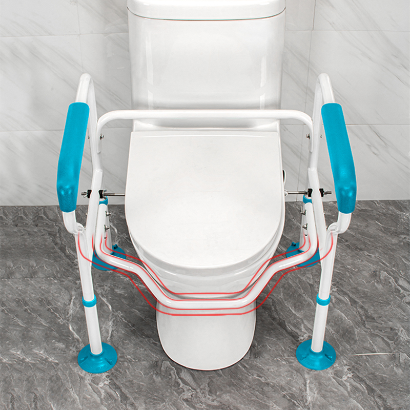 Dinglian Dl-2015 Fall Prevention Heavy Duty Toilet Safety Frame Heavy-Duty Commode Support for Senior Living