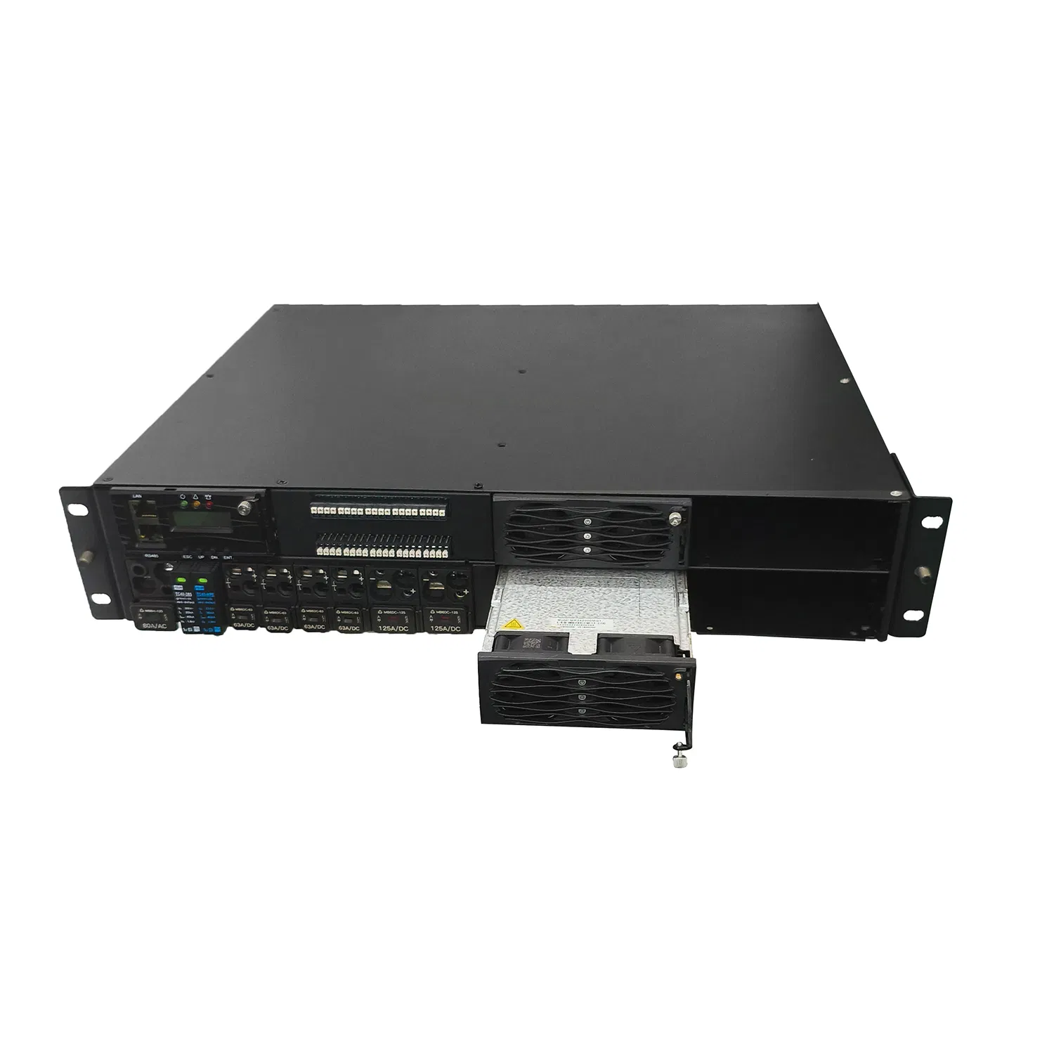 Bvt Rack Mount DC Power Supply 24VDC 1.8kw Rectifier 60A Embedded Rack Mounted Rectifier Modular Rack Telecom Rectifier System