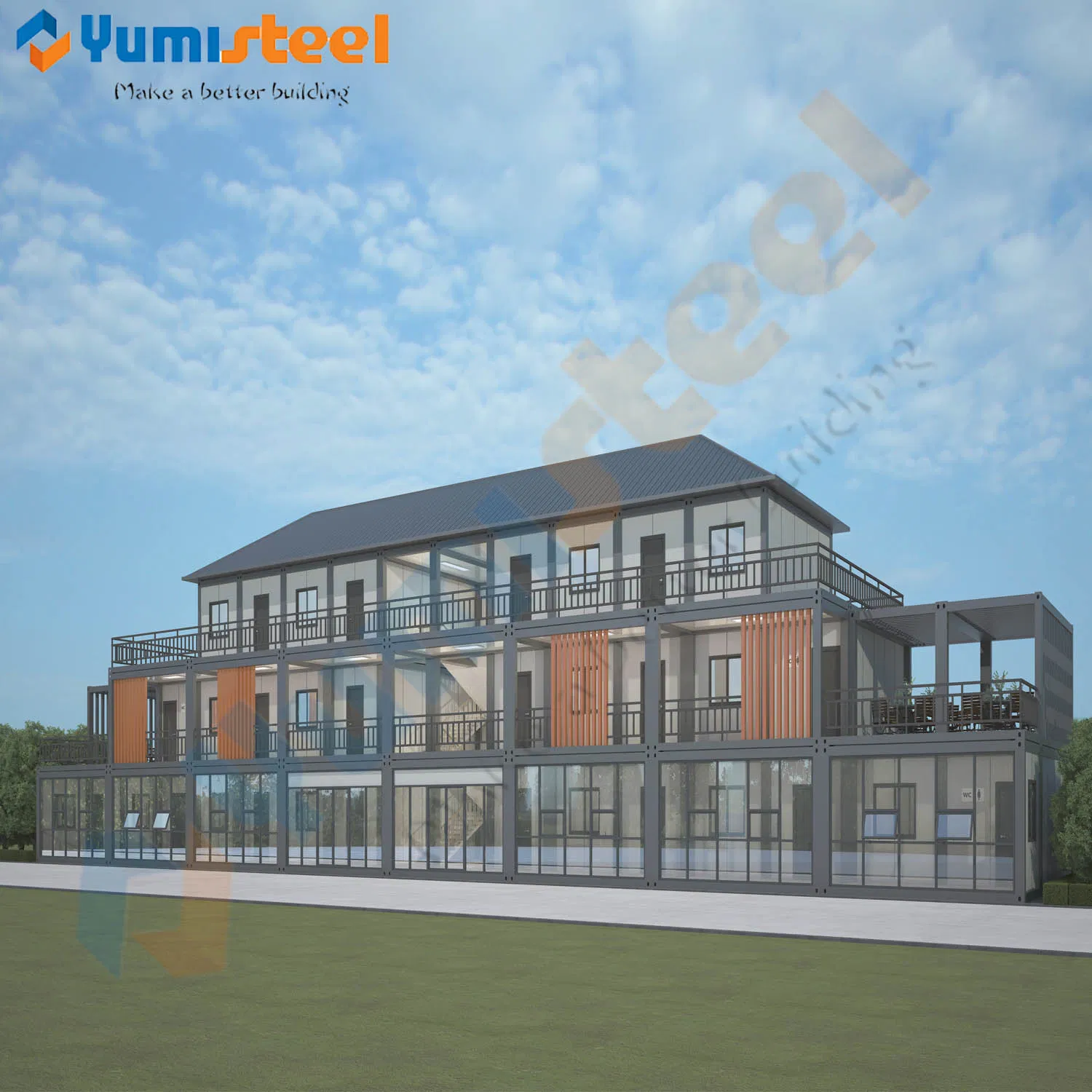 Modern Metal Portable Container Small Office