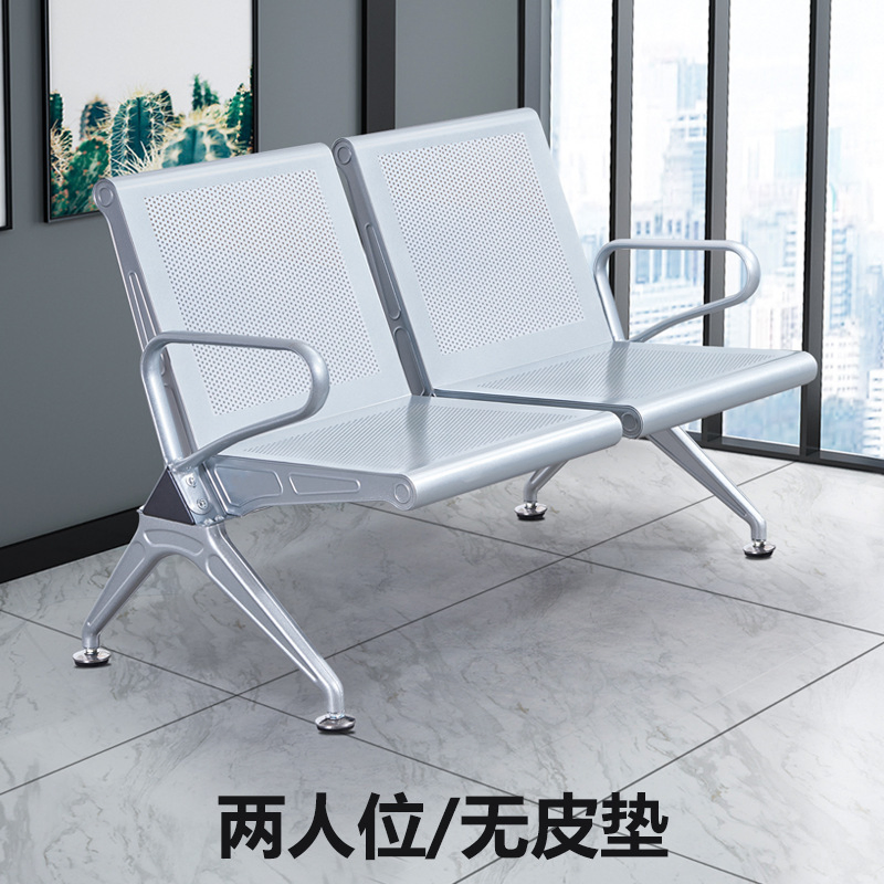 Public Waiting Chair 3 5 Seater Tandem Airport Hospital Chair Steel Gang Bench Wait Area Seat Reception Seating for Wait Room