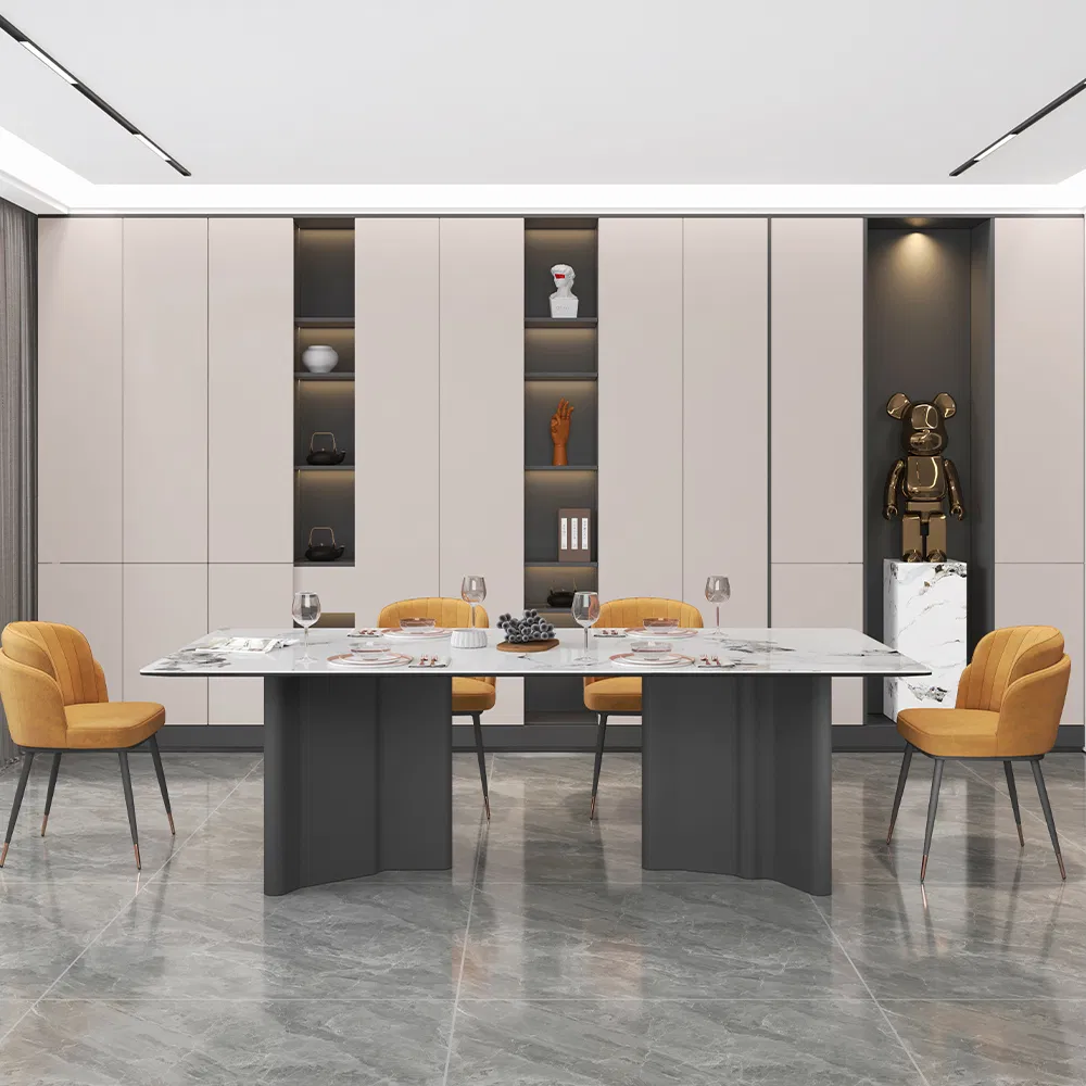 2026 Wholesale Living Room Home Furniture Coffee Sintered Stone Dining Table Set