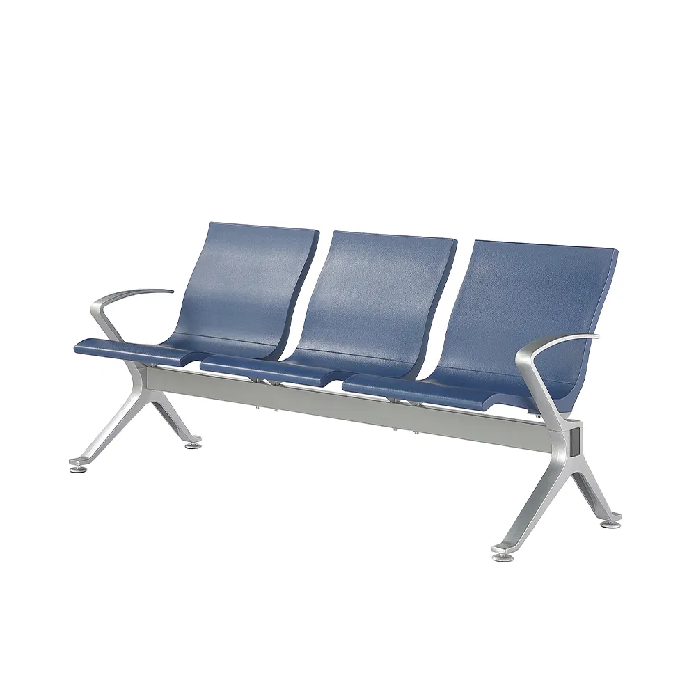 Airport Chair 3 Seater Waiting Chairs for Hospital Clinic Aluminum Public PU Seating
