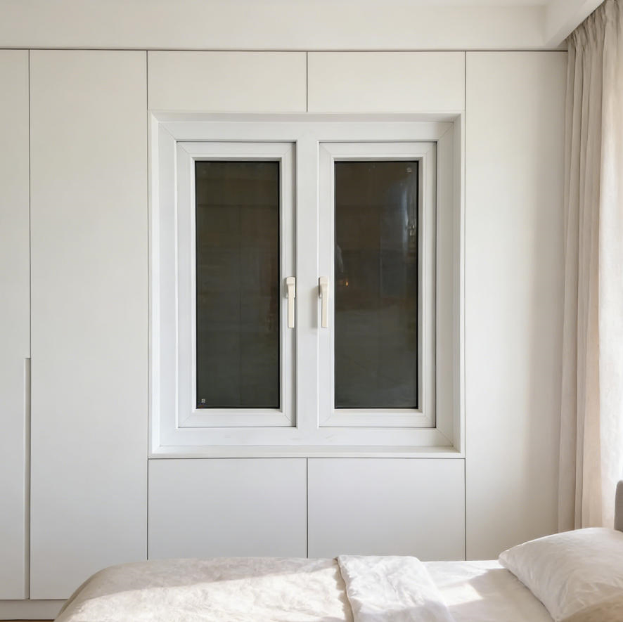 Low-Maintenance 60mm UPVC Casement Window for Senior Living Communities