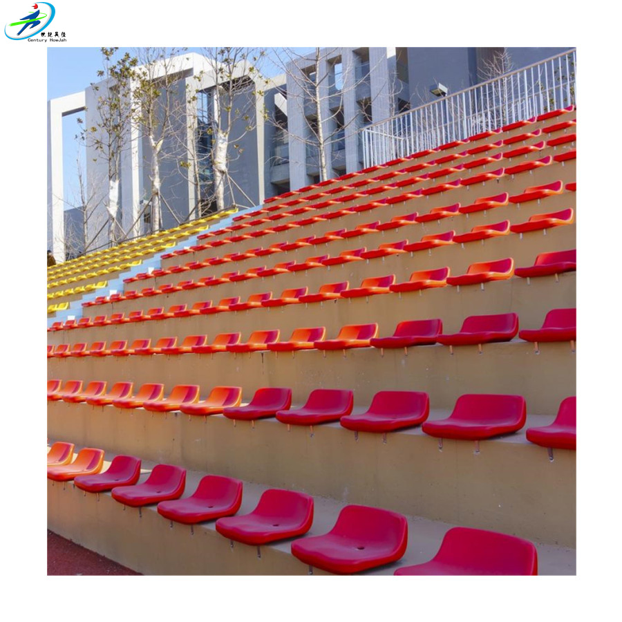 Anti-Aging Factory Price Ergonomic Design Non-Toxic PP Eco-Friendly Anti-UV Stadium Grandstand Seating Fixed Seating