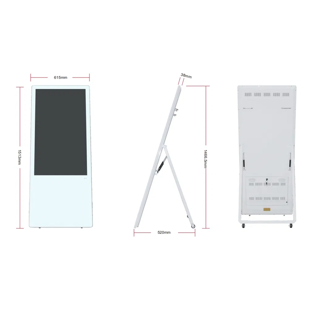 Indoor Retail Store LCD Poster Portable Kiosk Totem Advertising Equipment Display Player 32 43 49 55'' Shopping Mall OEM Vertical Floor Stand Ad Digital Signage