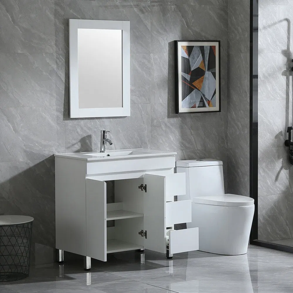 32 Inch Modern Wooden Cabinet Bathroom Vanity