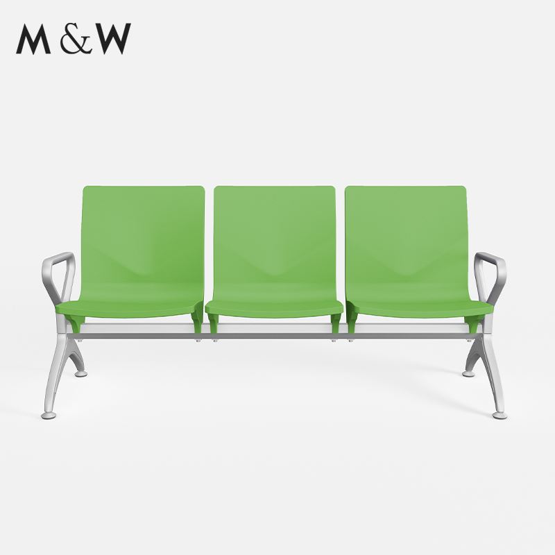 M&W Modern Style PU Airport Waiting Bench Chair Public Seating