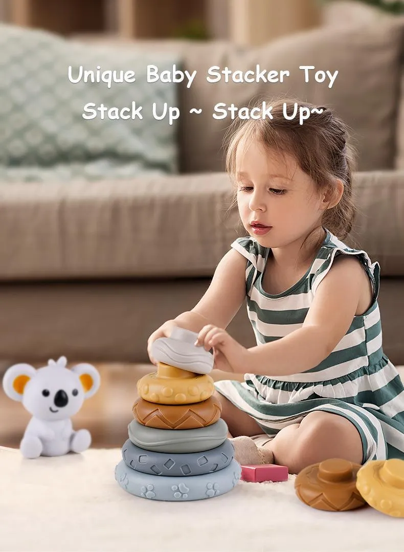 Silicone Stacking Toy Detail 2