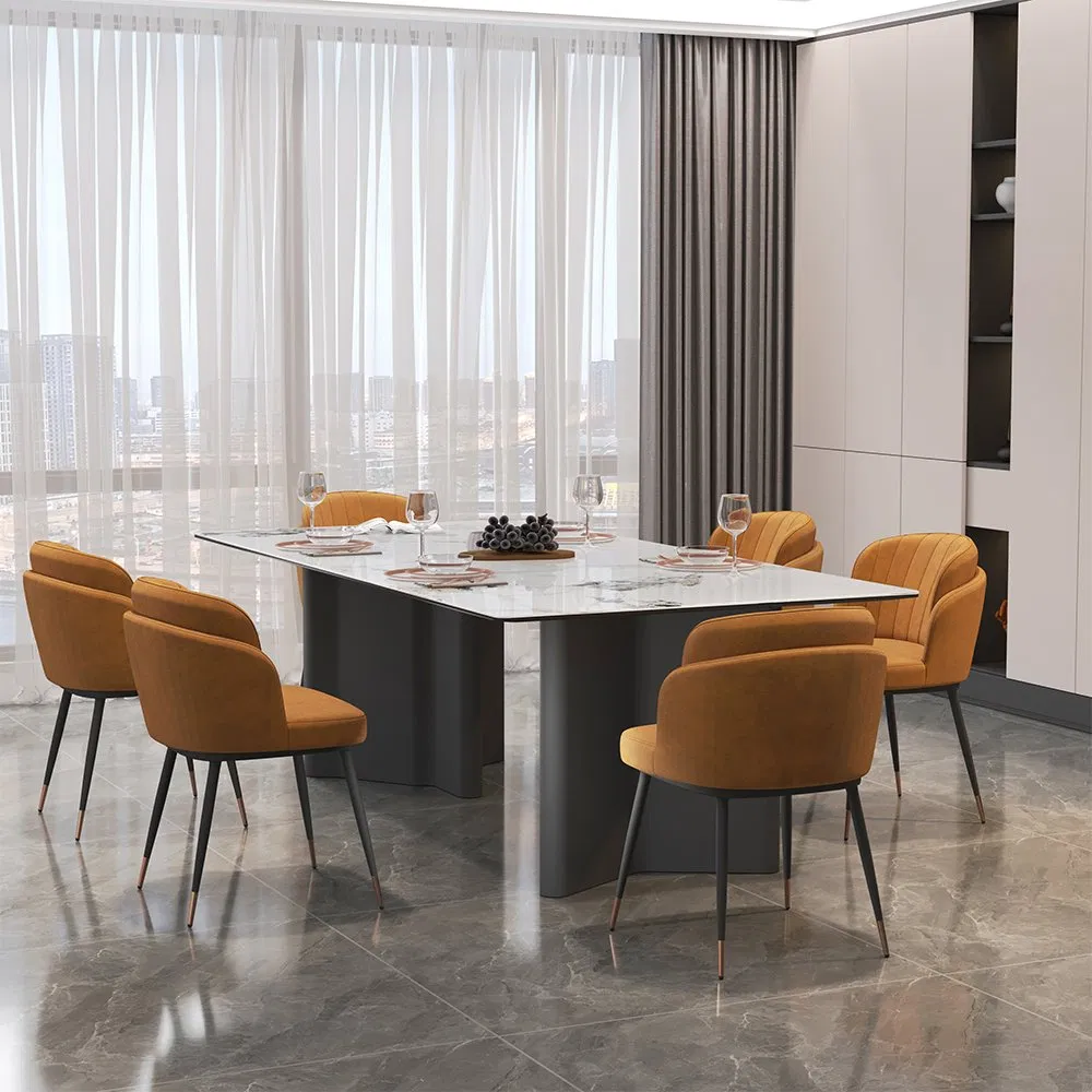 2026 Wholesale Living Room Home Furniture Coffee Sintered Stone Dining Table Set