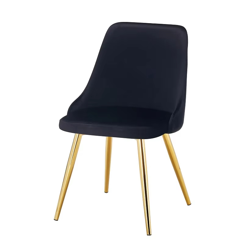 Glass Top Dinning Room Kitchen Tables Set 6 Seater Luxury Gold Dining Table and Chair