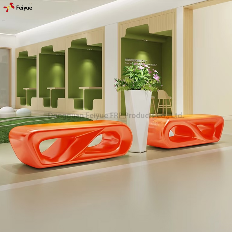 Shopping Malls Fiberglass Leisure Seating Creative Stools Airport Public Waiting Rest Chairs