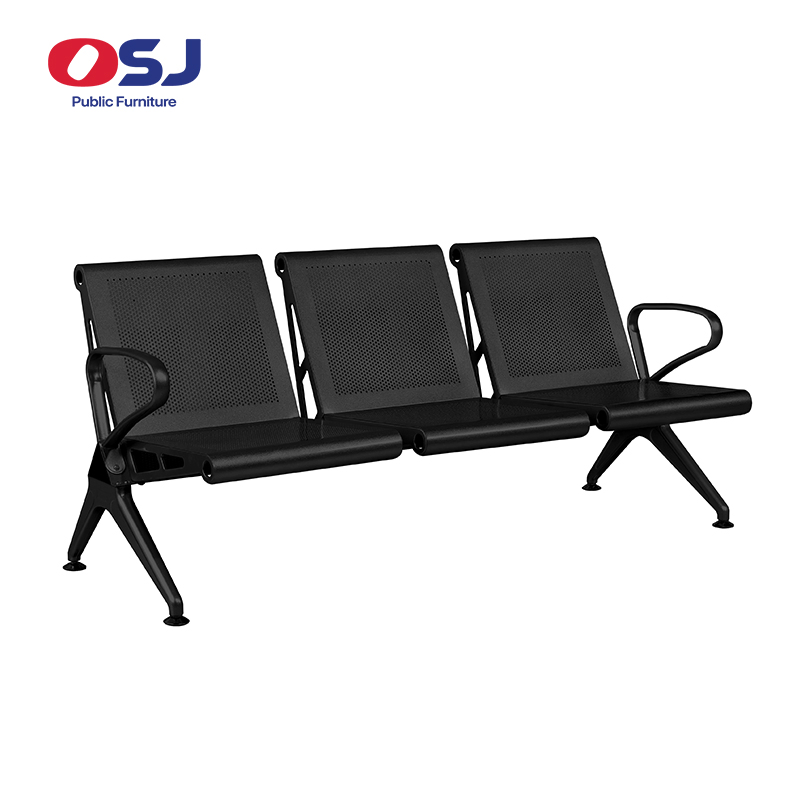 Metal Fire-Retardant Bench for Airport Terminal Train Station Public Waiting Seating Chair