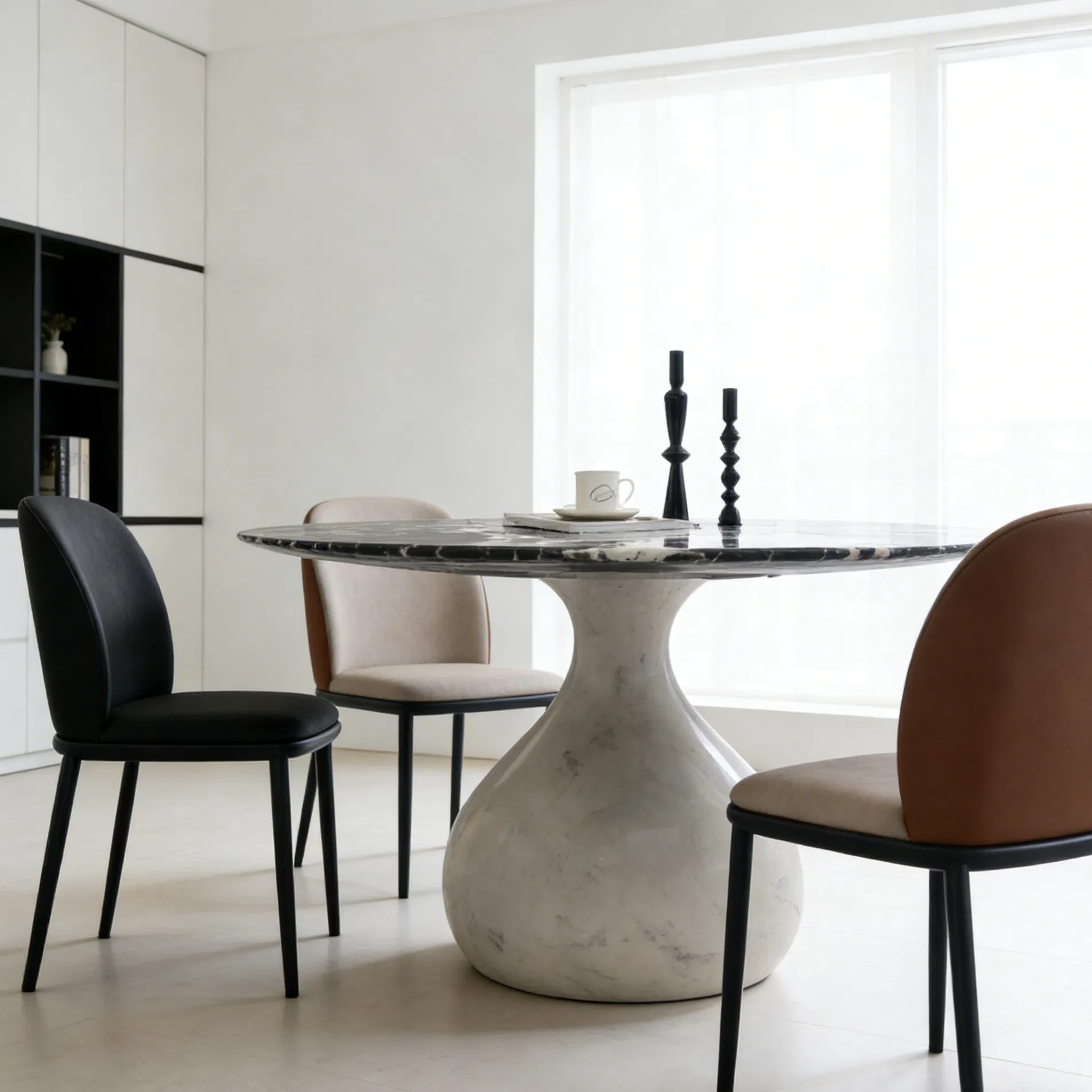Chic Customizable Dining Table Set for Modern Dining Room Aesthetics